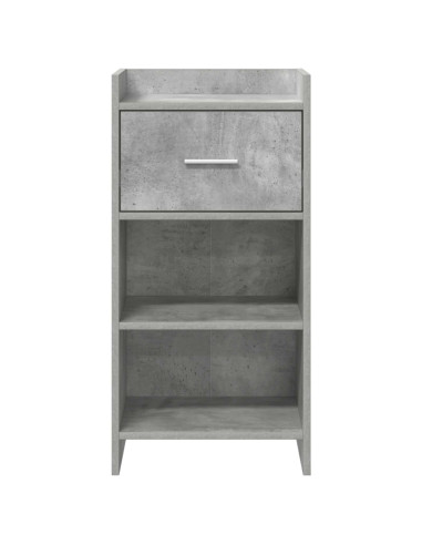Credenza Grigio Cemento 40 x 36 x 80 cm Legno ingegnerizzato