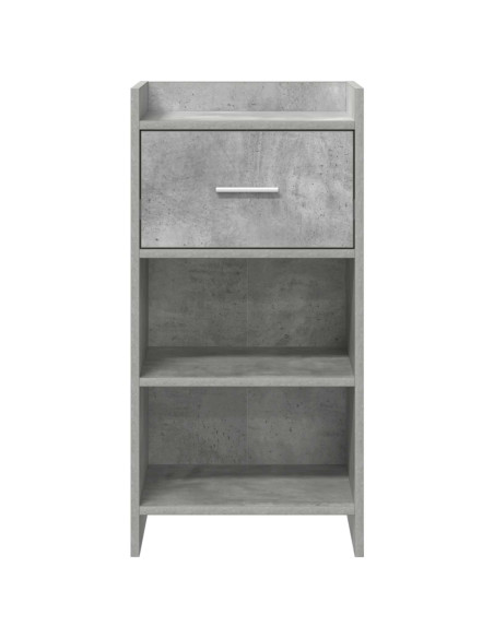 Credenza Grigio Cemento 40 x 36 x 80 cm Legno ingegnerizzato