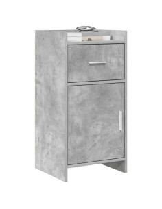 Credenza Grigio Cemento 40 x 36 x 80 cm Legno ingegnerizzato 2
