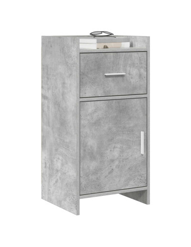 Credenza Grigio Cemento 40 x 36 x 80 cm Legno ingegnerizzato