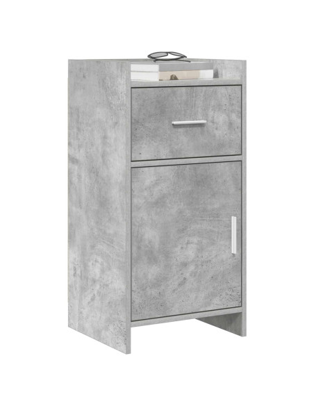 Credenza Grigio Cemento 40 x 36 x 80 cm Legno ingegnerizzato