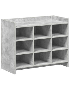 Mobile per scarpe Grigio Cemento 85 x 39,5 x 70 cm