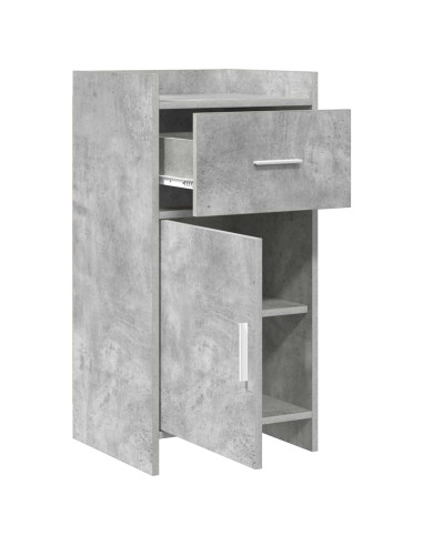 Credenza Grigio Cemento 40 x 36 x 80 cm Legno ingegnerizzato