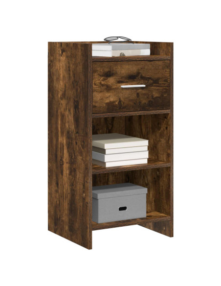 Credenza Rovere Fumo 40 x 36 x 80 cm Legno ingegnerizzato
