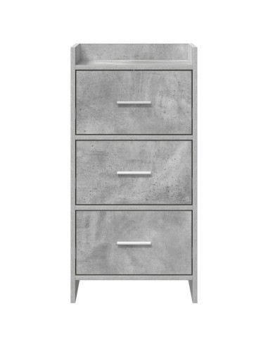 Credenza Grigio Cemento 40 x 36 x 80 cm Legno ingegnerizzato