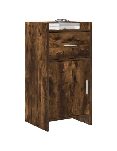 Credenza Rovere Fumo 40 x 36 x 80 cm Legno ingegnerizzato