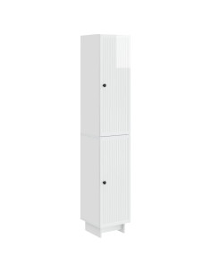 Set di armadi 2 pcs Bianco Lucido 34,5 x 33 x 90 cm