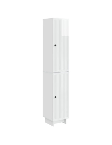 Set di armadi 2 pcs Bianco Lucido 34,5 x 33 x 90 cm