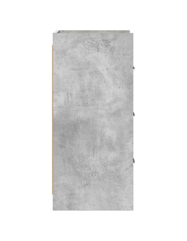 Credenza Grigio Cemento 40 x 36 x 80 cm Legno ingegnerizzato