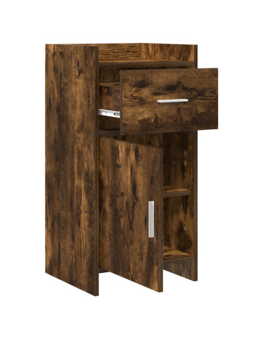 Credenza Rovere Fumo 40 x 36 x 80 cm Legno ingegnerizzato