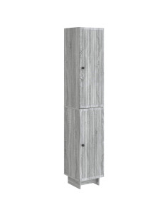 Set di armadi 2 pcs Sonoma grigio 34,5 x 33 x 90 cm