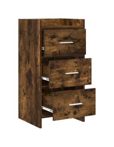 Credenza Rovere Fumo 40 x 36 x 80 cm Legno ingegnerizzato