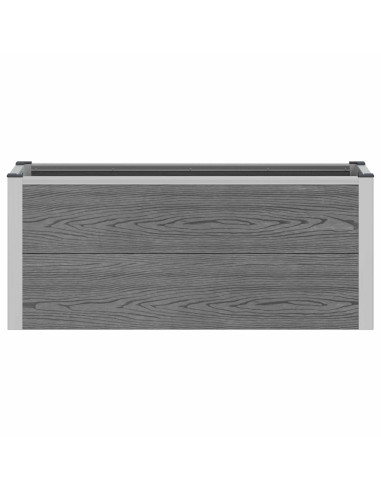 Letto rialzato da giardino Grigio 100 x 30 x 22 cm
