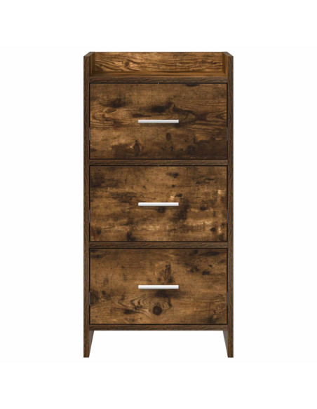 Credenza Rovere Fumo 40 x 36 x 80 cm Legno ingegnerizzato