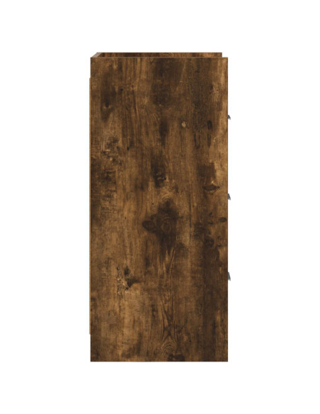 Credenza Rovere Fumo 40 x 36 x 80 cm Legno ingegnerizzato