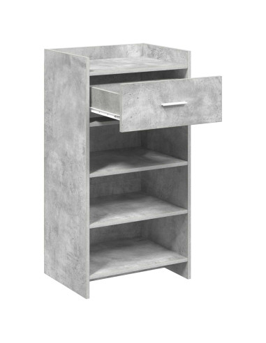 Mobile per scarpe con cassetto Grigio Cemento 48 x 36 x 92 cm