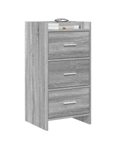 Credenza Sonoma grigio 40 x 36 x 80 cm Legno ingegnerizzato 2