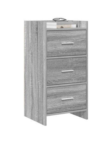 Credenza Sonoma grigio 40 x 36 x 80 cm Legno ingegnerizzato