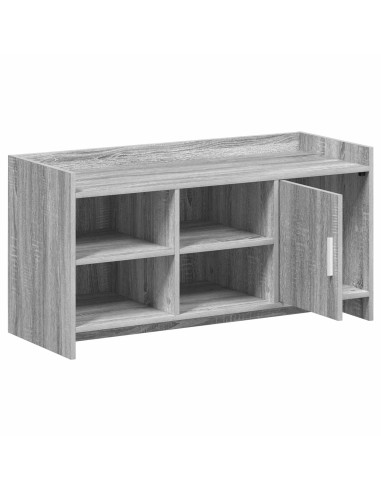 Mobile per scarpe con porta Sonoma grigio 100 x 39,5 x 51 cm