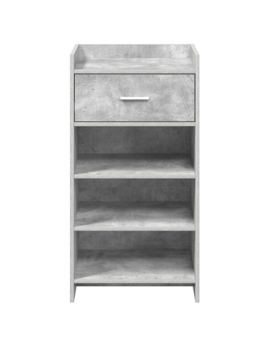 Mobile per scarpe con cassetto Grigio Cemento 48 x 36 x 92 cm