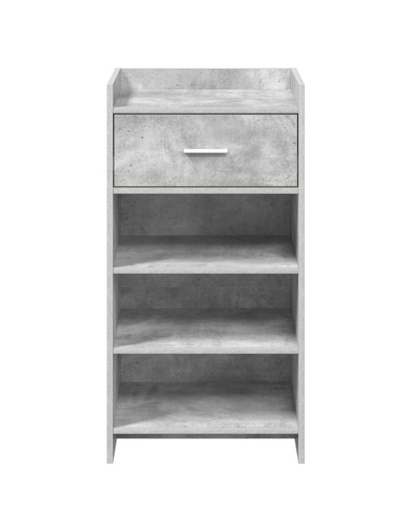 Mobile per scarpe con cassetto Grigio Cemento 48 x 36 x 92 cm