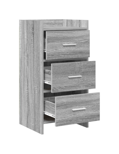Credenza Sonoma grigio 40 x 36 x 80 cm Legno ingegnerizzato