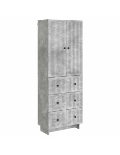 Set di armadi 2 pcs Grigio Cemento 66 x 34,5 x 90 cm