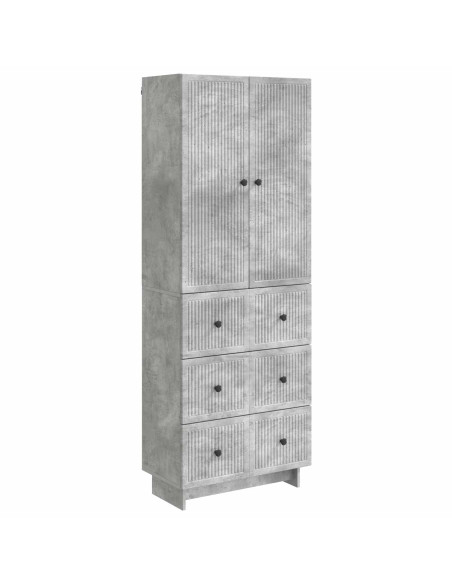 Set di armadi 2 pcs Grigio Cemento 66 x 34,5 x 90 cm
