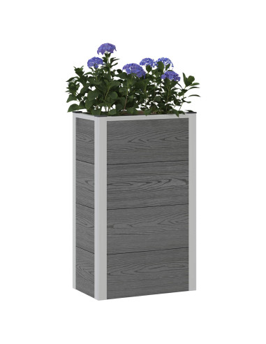 Letto rialzato da giardino Grigio 50 x 30 x 22 cm