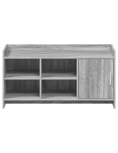 Mobile per scarpe con porta Sonoma grigio 100 x 39,5 x 51 cm