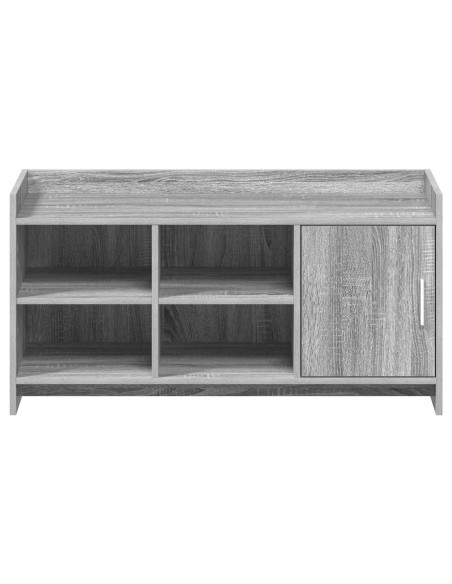 Mobile per scarpe con porta Sonoma grigio 100 x 39,5 x 51 cm
