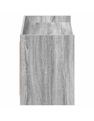 Mobile per scarpe con porta Sonoma grigio 100 x 39,5 x 51 cm