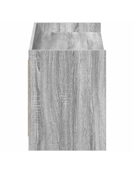 Mobile per scarpe con porta Sonoma grigio 100 x 39,5 x 51 cm