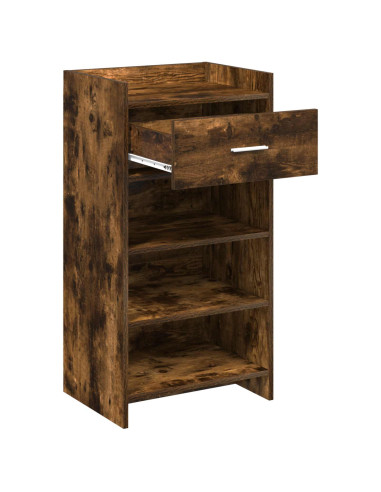 Mobile per scarpe con cassetto Rovere Fumo 48 x 36 x 92 cm