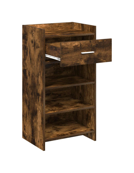 Mobile per scarpe con cassetto Rovere Fumo 48 x 36 x 92 cm