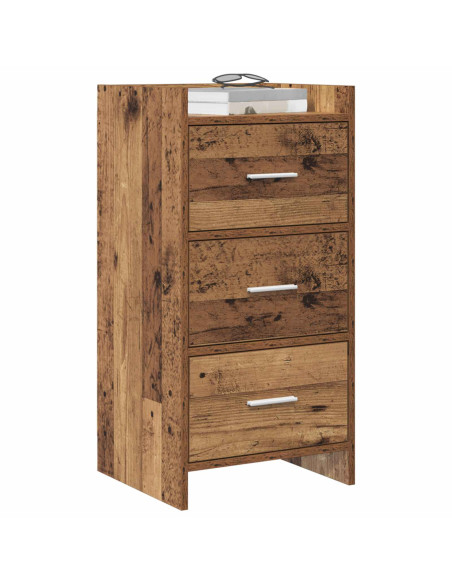 Credenza Legno antico 40 x 36 x 80 cm Legno ingegnerizzato