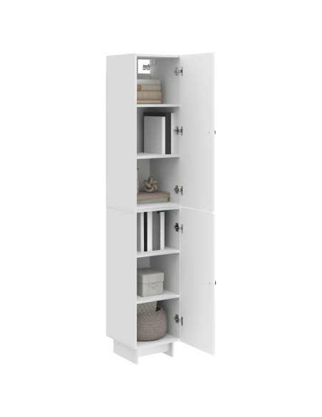 Set di armadi 2 pcs Bianco Lucido 34,5 x 33 x 90 cm