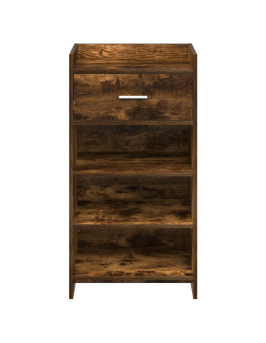 Mobile per scarpe con cassetto Rovere Fumo 48 x 36 x 92 cm