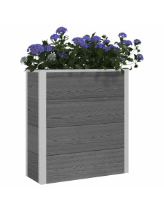 Letto rialzato da giardino Grigio 75 x 30 x 22 cm 2