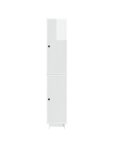 Set di armadi 2 pcs Bianco Lucido 34,5 x 33 x 90 cm
