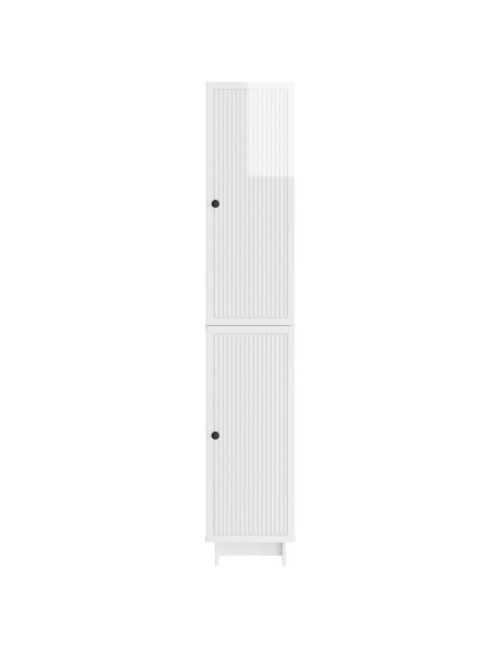 Set di armadi 2 pcs Bianco Lucido 34,5 x 33 x 90 cm