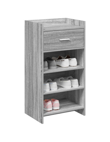Mobile per scarpe con cassetto Sonoma grigio 48 x 36 x 92 cm