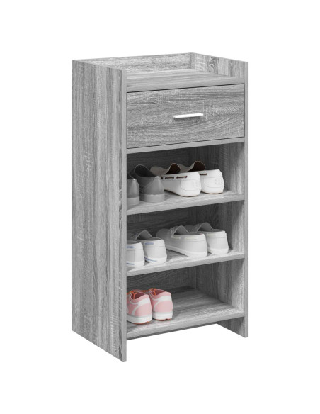 Mobile per scarpe con cassetto Sonoma grigio 48 x 36 x 92 cm