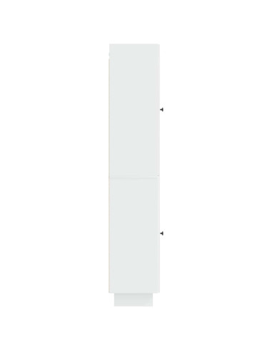 Set di armadi 2 pcs Bianco Lucido 34,5 x 33 x 90 cm