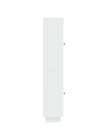 Set di armadi 2 pcs Bianco Lucido 34,5 x 33 x 90 cm