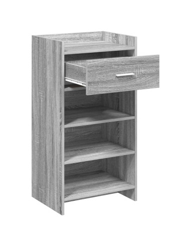 Mobile per scarpe con cassetto Sonoma grigio 48 x 36 x 92 cm