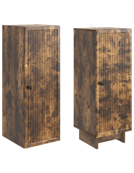 Set di armadi 2 pcs Rovere Fumo 34,5 x 33 x 90 cm