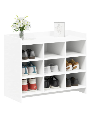 Mobile per scarpe Bianco 85 x 39,5 x 70 cm Legno ingegnerizzato