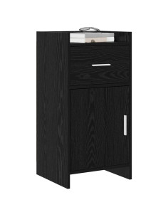 Credenza Rovere Nero 40 x 36 x 80 cm Legno ingegnerizzato 2