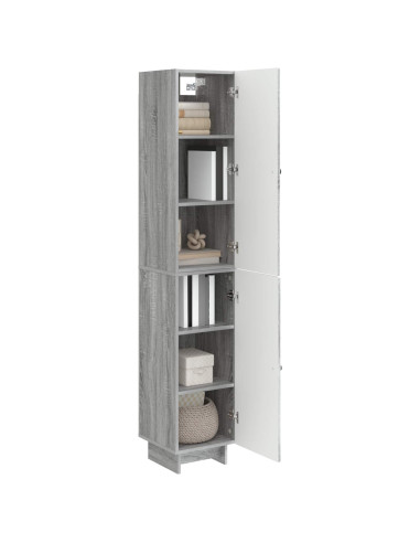 Set di armadi 2 pcs Sonoma grigio 34,5 x 33 x 90 cm